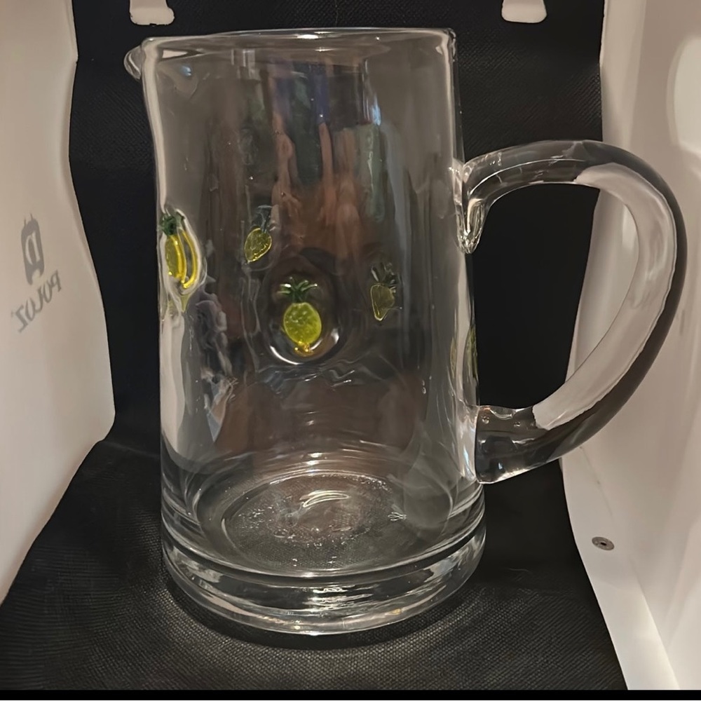 Pineapple Welcome Pitcher, Glass by Williamsburg
